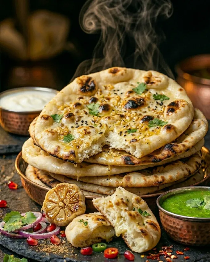 Naan à l'ail