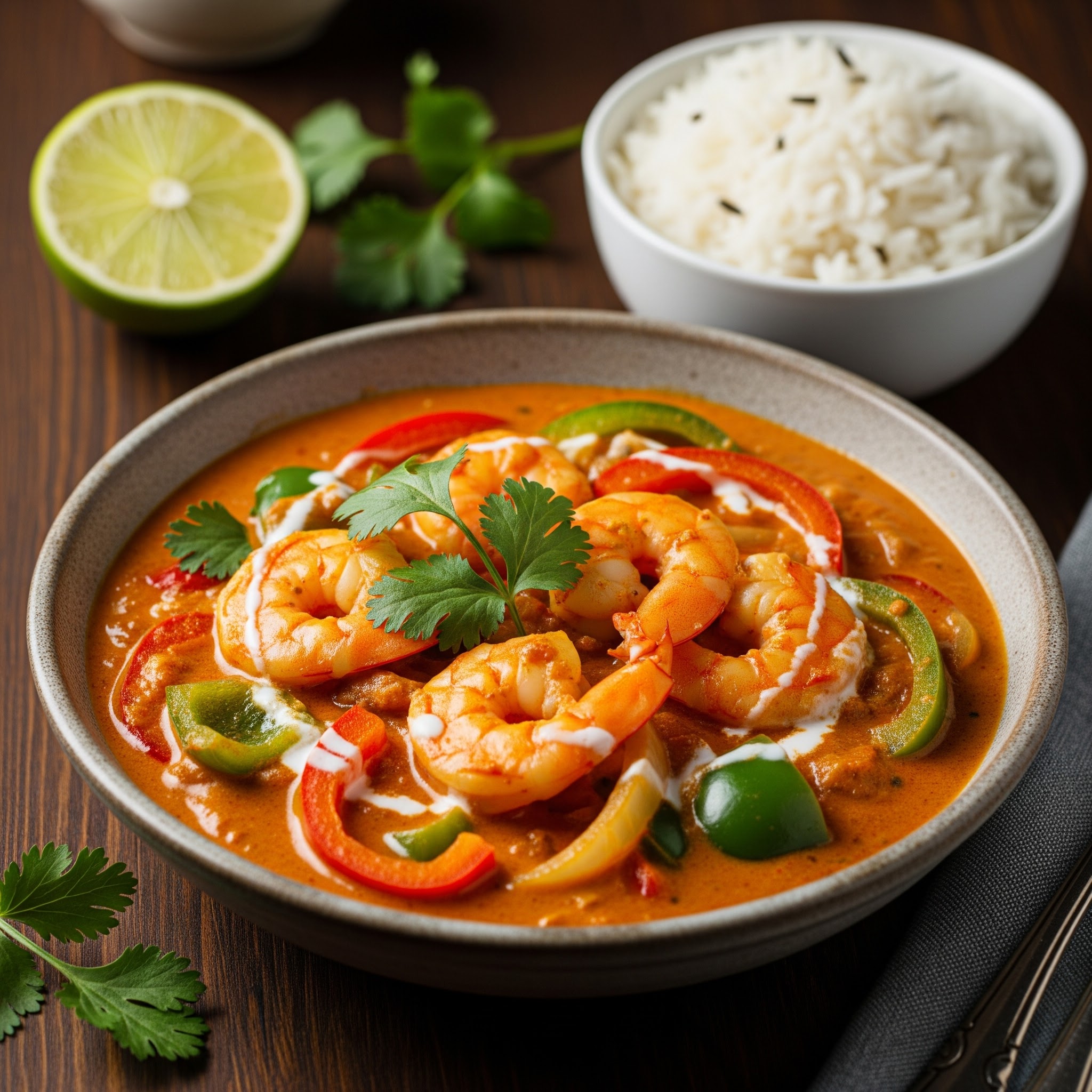 Crevettes Curry